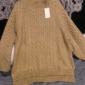 Large knitted sweater
